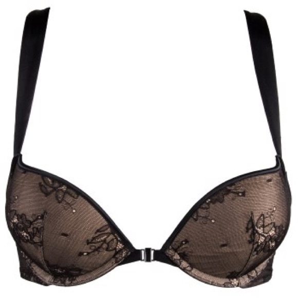 BNWT Calvin Klein BLACK Racerback Push up Bra - Picture 3 of 8